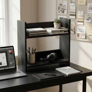Modular 2 Tier Book Shelf Storage Rack